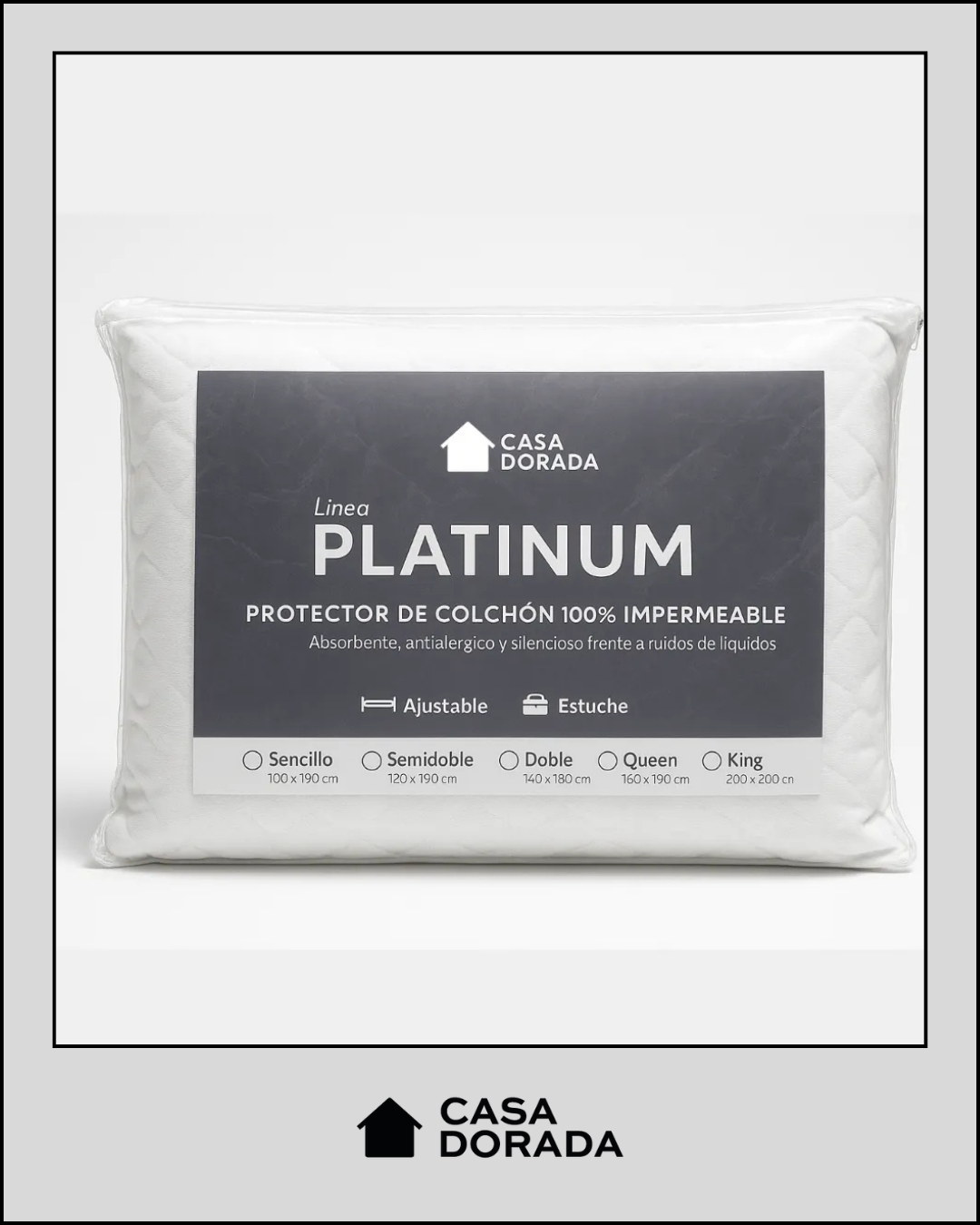 Protector de colchon antifluido